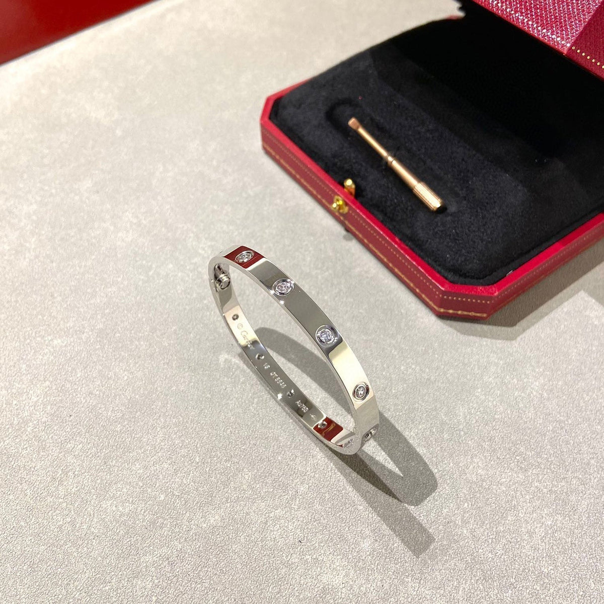 [Elara jewelsry ]LOVE BRACELET 6.1MM 10 DIAMONDS
