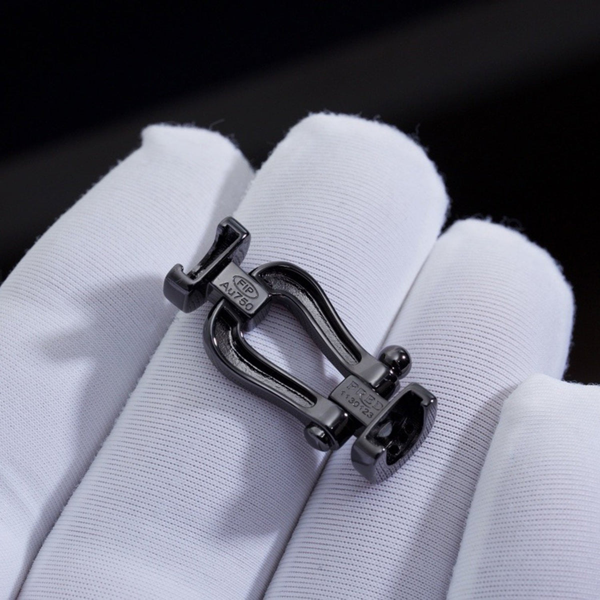 [Elara jewelsry ]FORCE LARGE SERIES HORSESHOE BLACK SAMURAI BRACELET