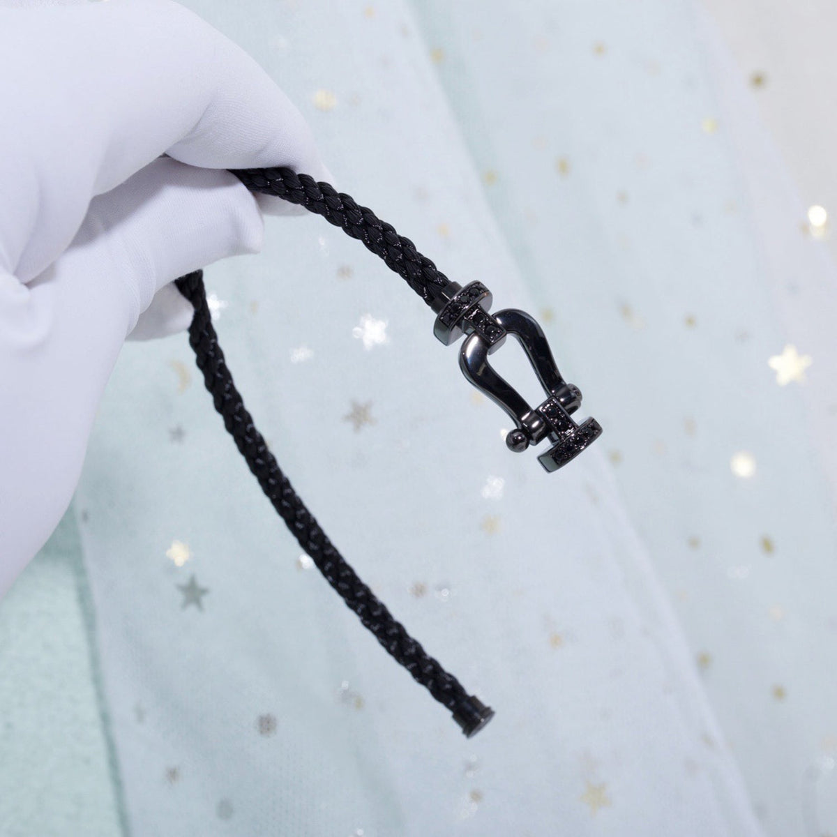 [Elara jewelsry ]FORCE LARGE SERIES HORSESHOE BLACK SAMURAI BRACELET