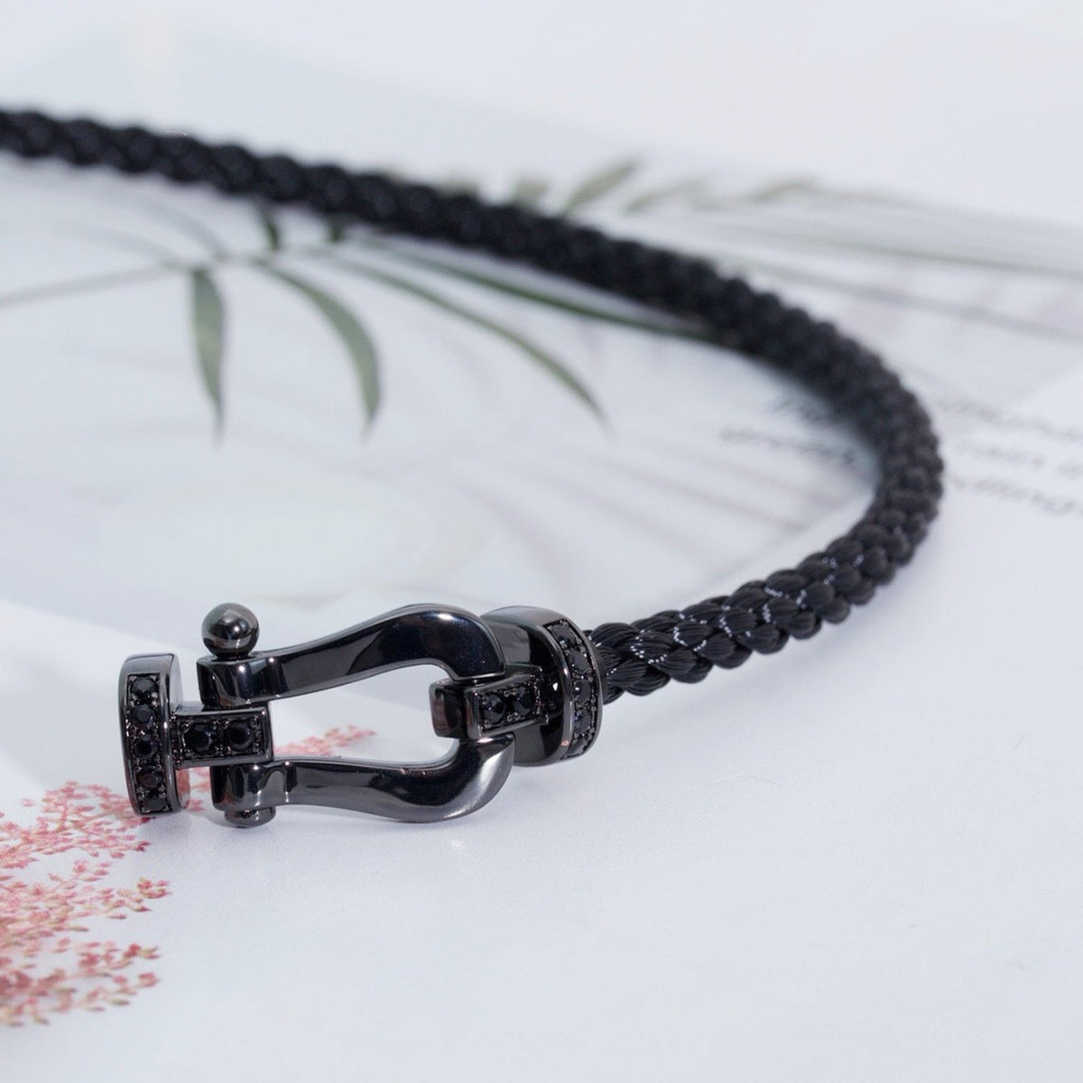 [Elara jewelsry ]FORCE LARGE SERIES HORSESHOE BLACK SAMURAI BRACELET