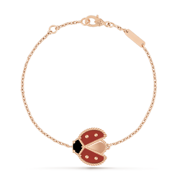[Elara jewelsry ]LUCKY SPRING 1 MOTIF PINK GOLD BRACELET
