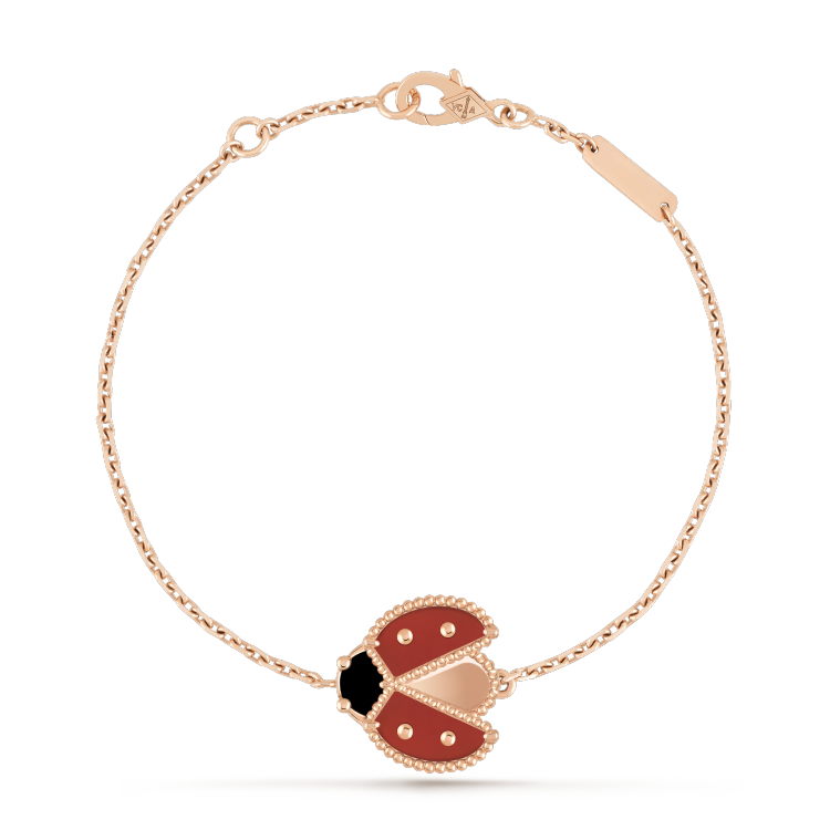 [Elara jewelsry ]LUCKY SPRING 1 MOTIF PINK GOLD BRACELET