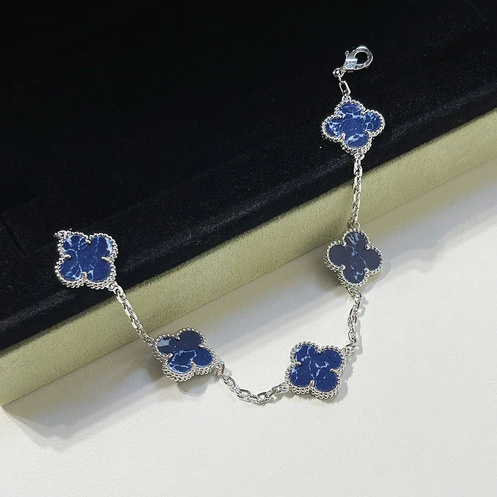 [Elara jewelsry ]CLOVER 5 MOTIF PIETERSITE BRACELET COLLECTION