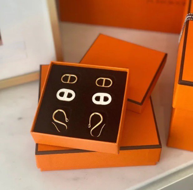 [Elara jewelsry ]HM O'MAILLON GOLD EARRINGS