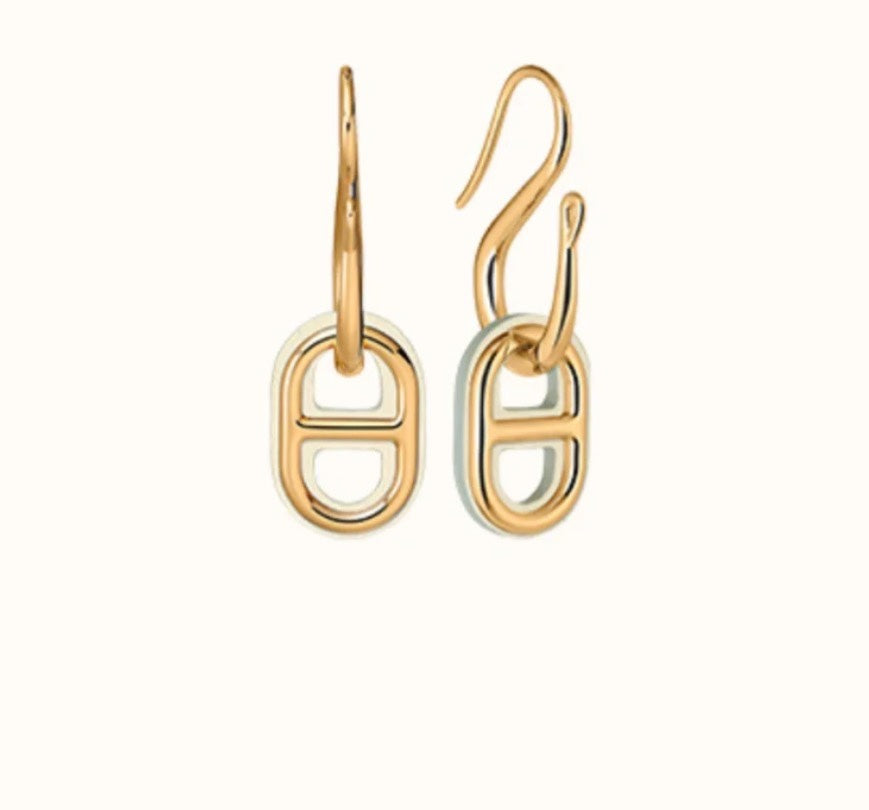 [Elara jewelsry ]HM O'MAILLON GOLD EARRINGS