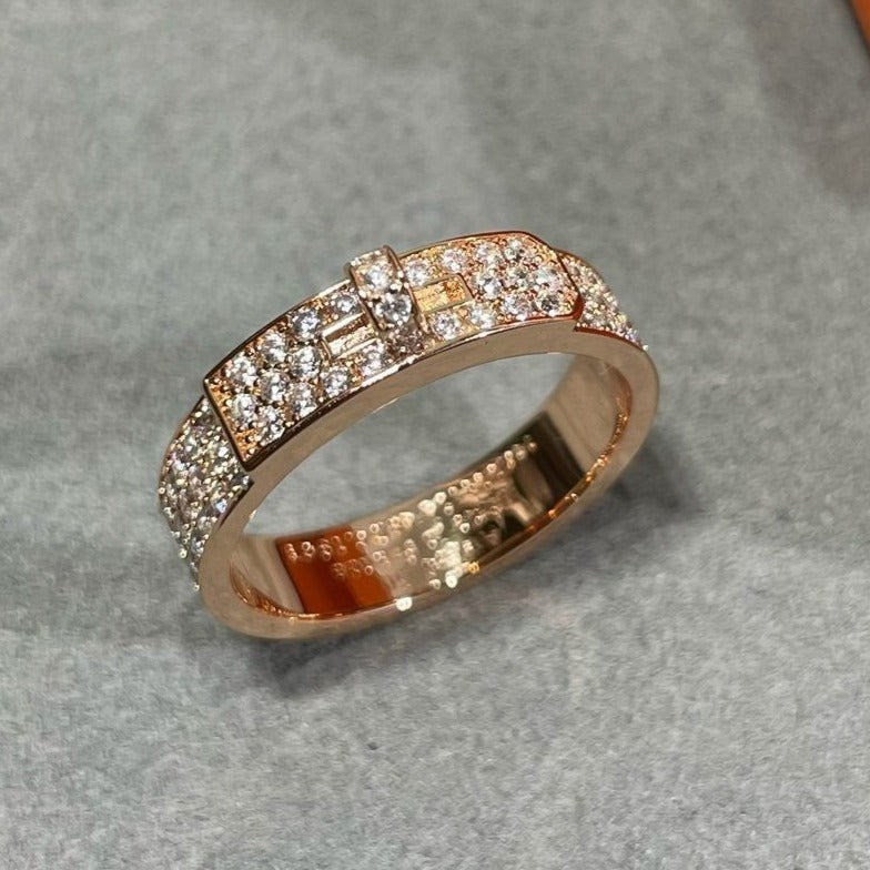 [Elara jewelsry ]KELLY PINK GOLD DIAMOND RING