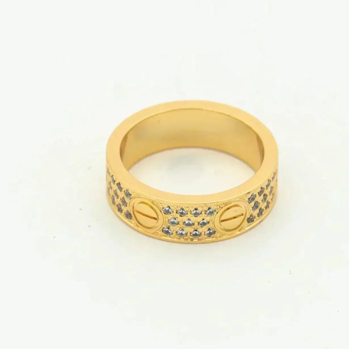 [Elara jewelsry ]LOVE RING 5.5MM DIAMONDS PAVED