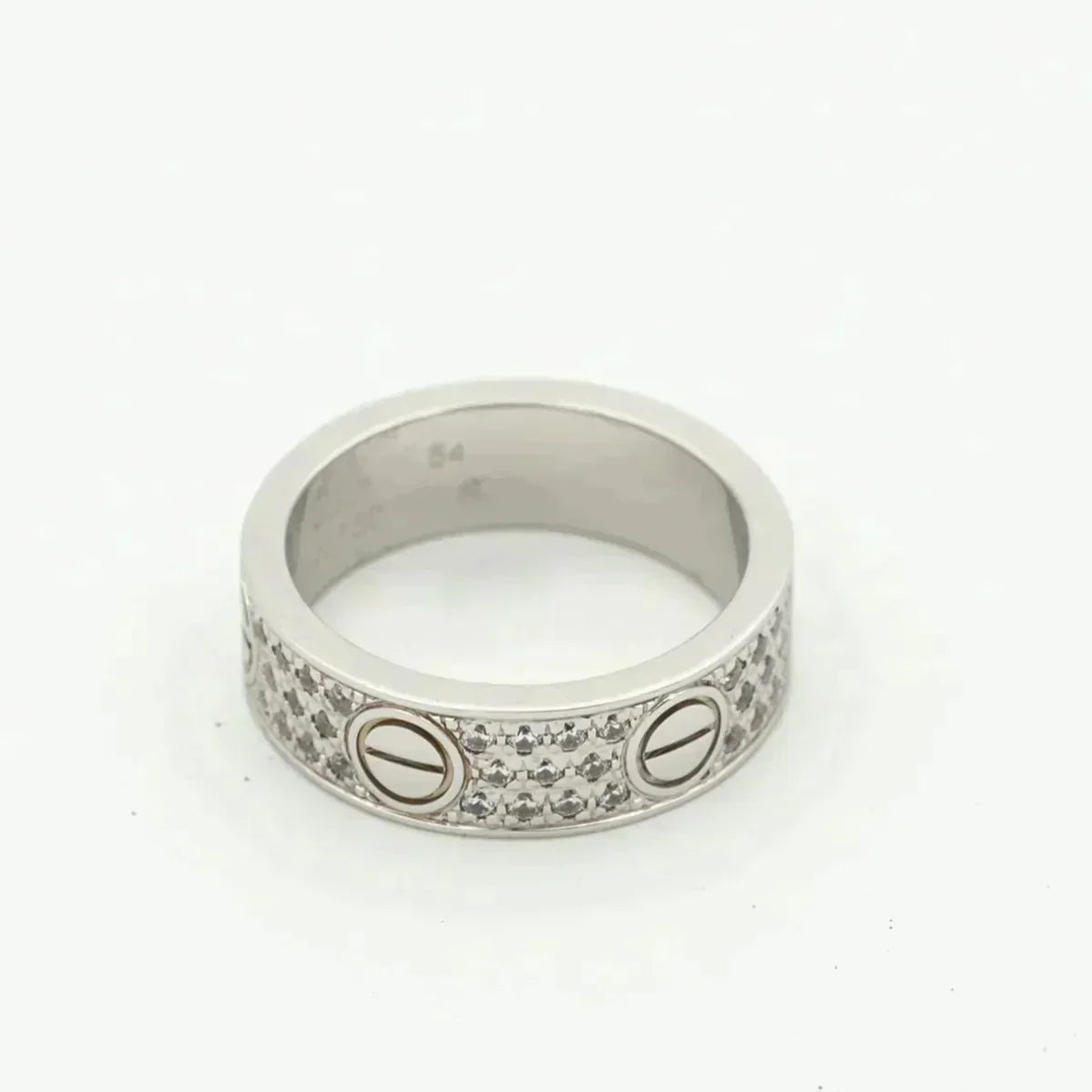 [Elara jewelsry ]LOVE RING 5.5MM DIAMONDS PAVED