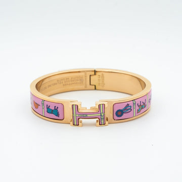 [Elara jewelsry ]H PINK GOLD BRACELET PINK CERAMIC