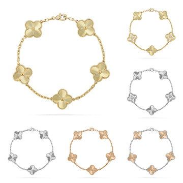 [Elara jewelsry ] CLOVER 5 MOTIF LASER BRACELET COLLECTION
