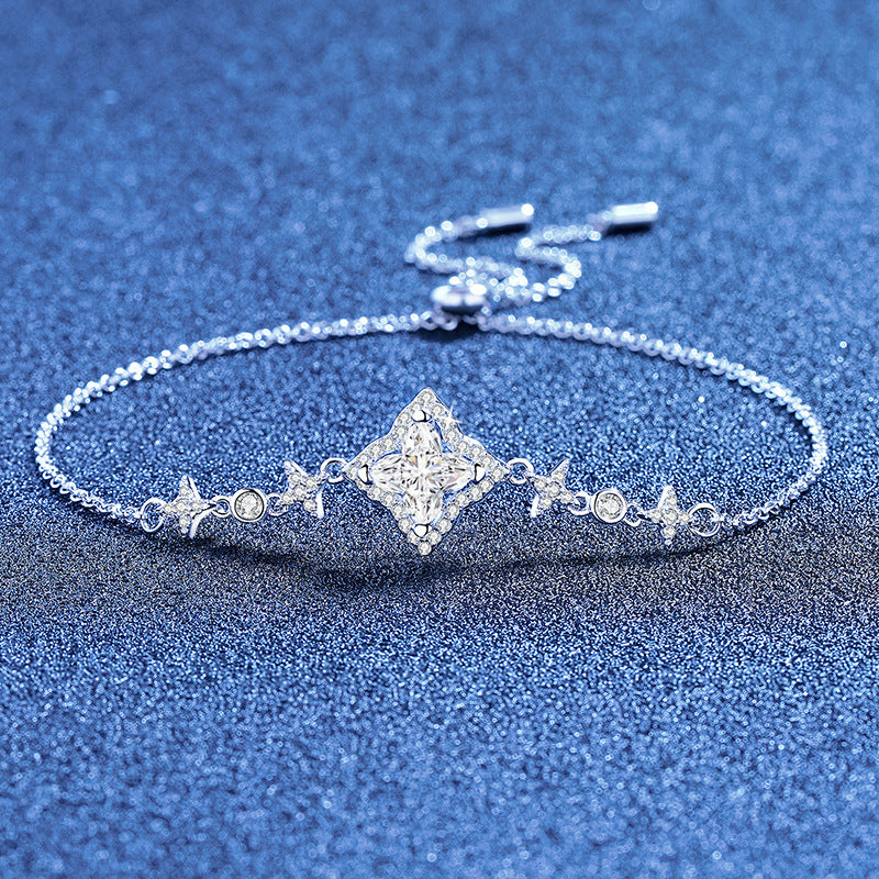 [Elara]MARQUISE-CLOVER MOISSANITE BRACELET