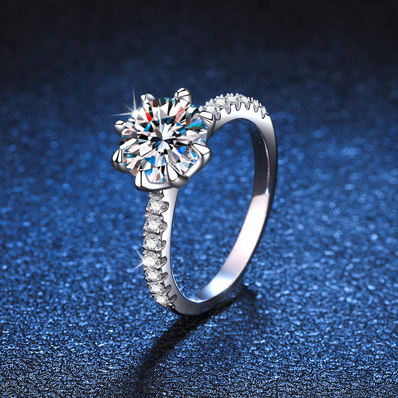 [Elara]BOLD TIGER CLAW MOISSANITE ENGAGEMENT RING