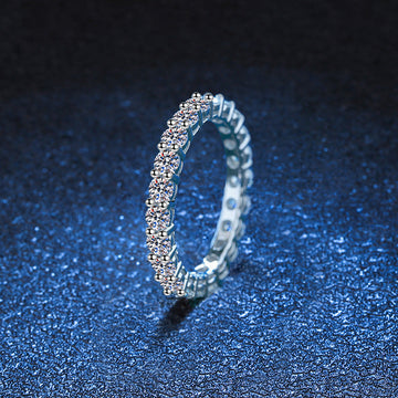 [Elara]LUXURIOUS 2.2 CARAT FULL ETERNITY MOISSANITE RING