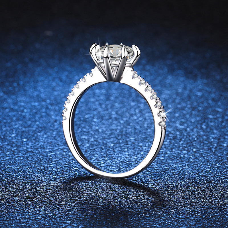 [Elara]BOLD TIGER CLAW MOISSANITE ENGAGEMENT RING
