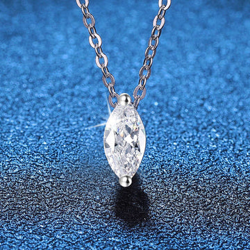 [Elara]SOPHISTICATED MARQUISE-CUT MOISSANITE PENDANT NECKLACE