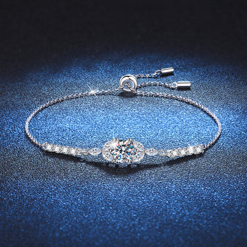 [Elara]BLOOMING STAR-FLOWER MOISSANITE BRACELET