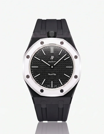 Silicone Strap & Case Royal Pop Ocho Negro(Customize  Colors)