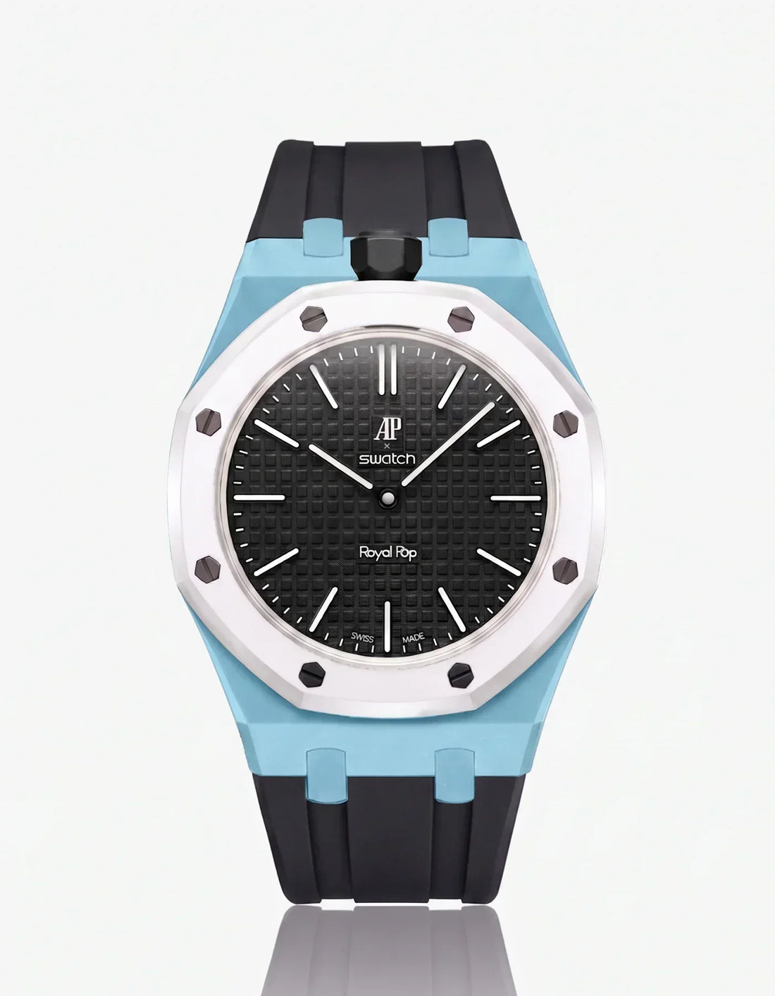 Silicone Strap & Case Royal Pop Ocho Negro(Customize  Colors)