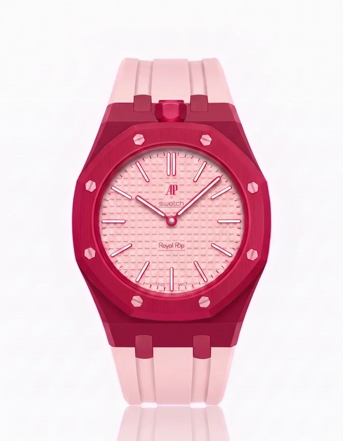 Silicone Strap &  Case  Royal Pop Otto Rosso(Customize  Colors)