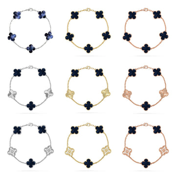 [Elara jewelsry ]CLOVER 5 MOTIF PIETERSITE BRACELET COLLECTION