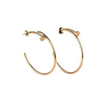 [Elara jewelsry ]JUSTE EARRINGS GOLD DIAMONDS 1.8MM