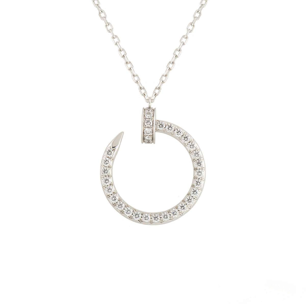 [Elara jewelsry ]JUSTE NECKLACE SILVER DIAMONDS