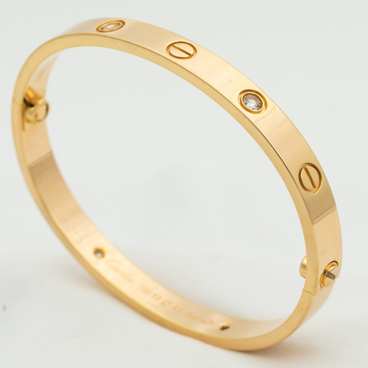 [Elara jewelsry ]LOVE BRACELET 6.1MM 4 DIAMONDS
