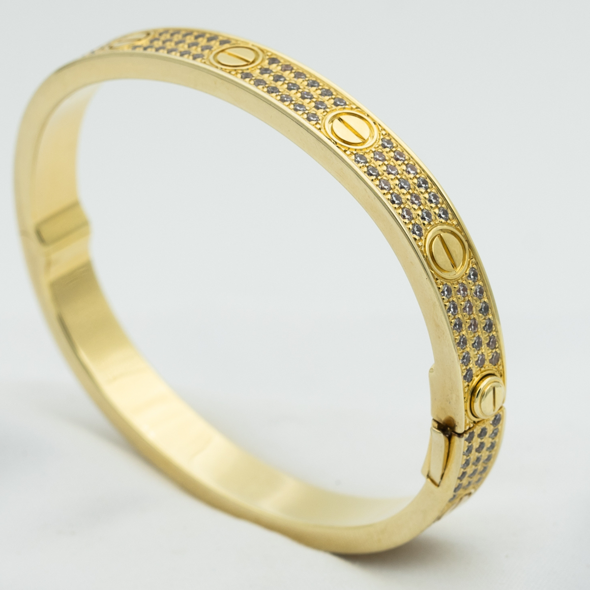 [Elara jewelsry ]LOVE BRACELET 6.1MM DIAMOND-PAVED