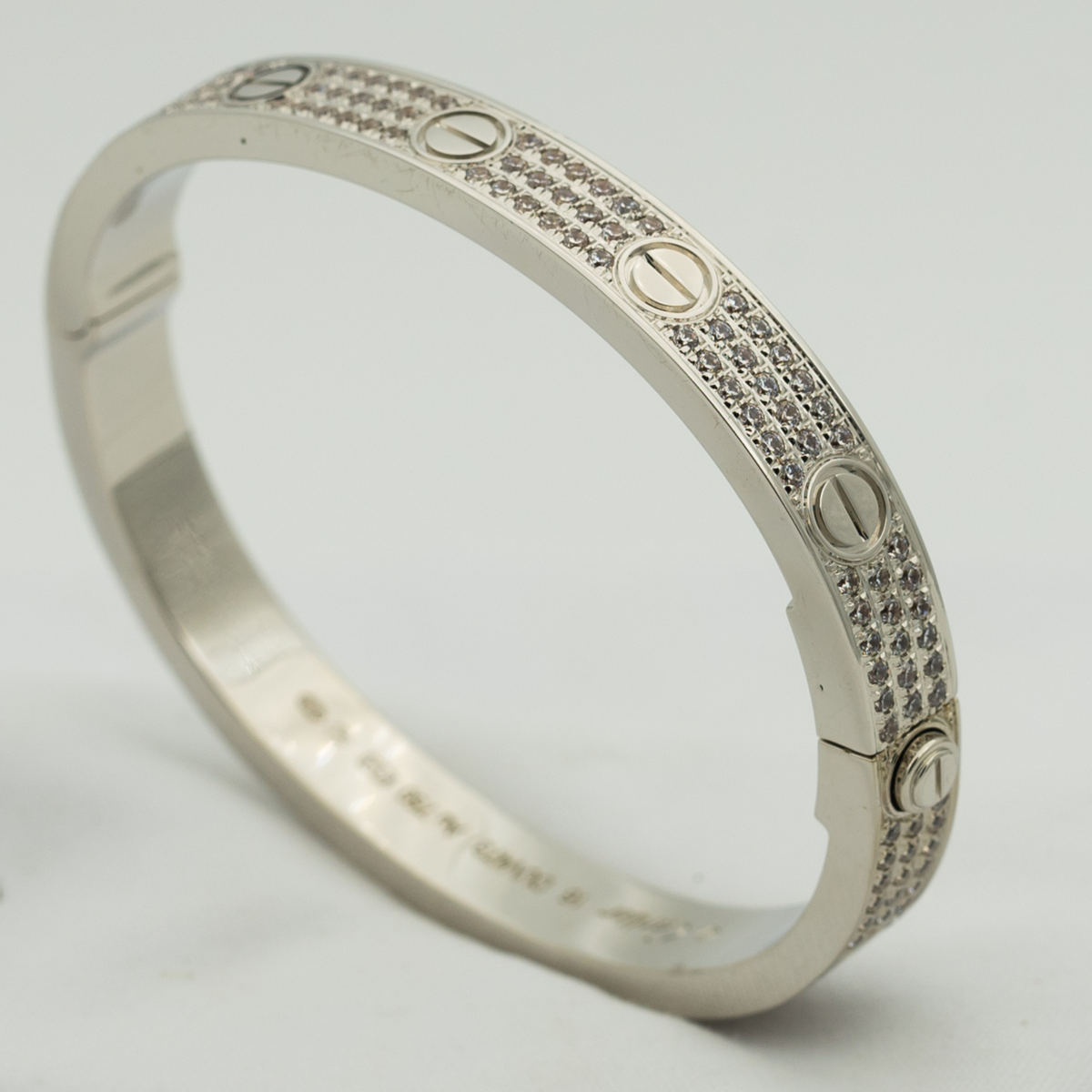 [Elara jewelsry ]LOVE BRACELET 6.1MM DIAMOND-PAVED