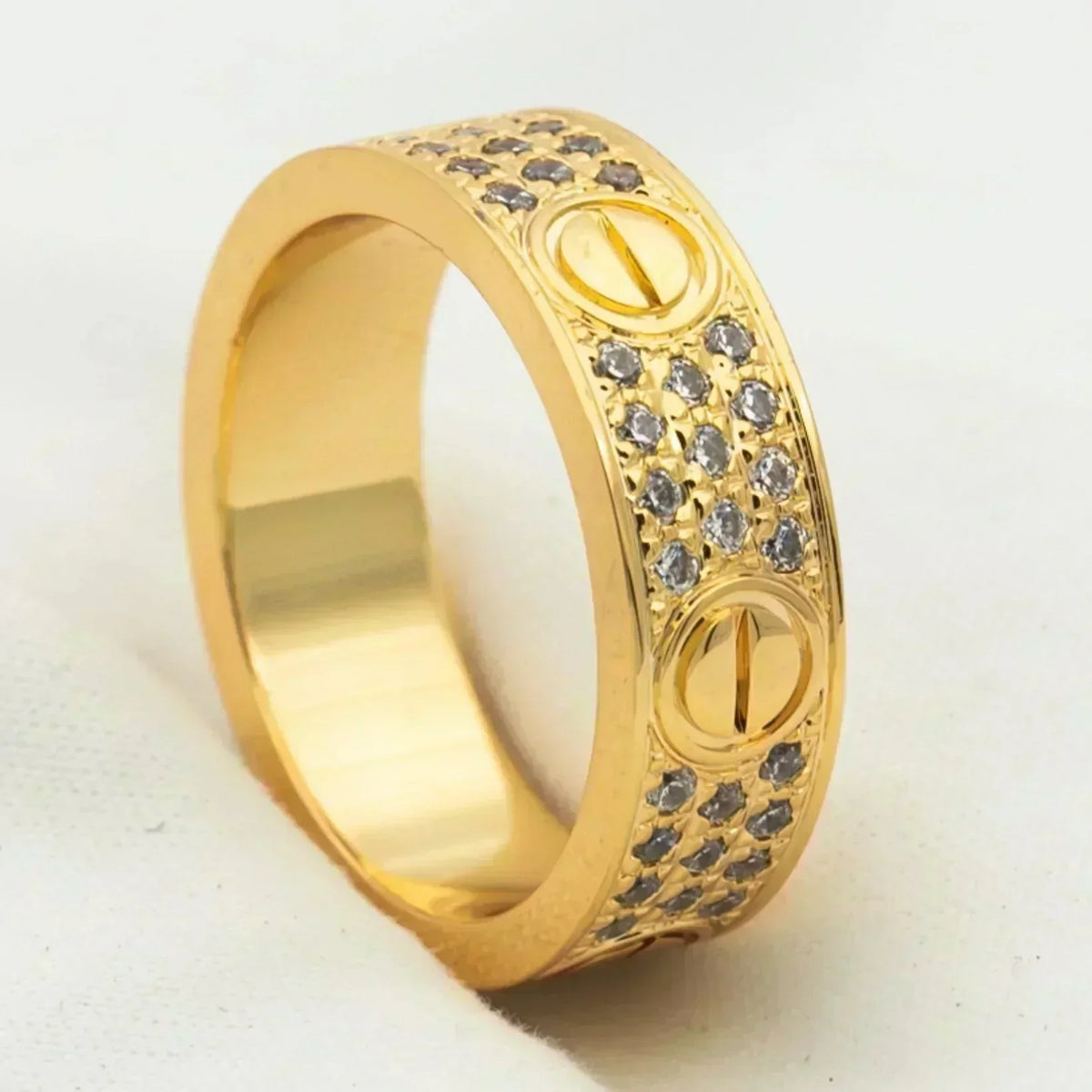 [Elara jewelsry ]LOVE RING 5.5MM DIAMONDS PAVED