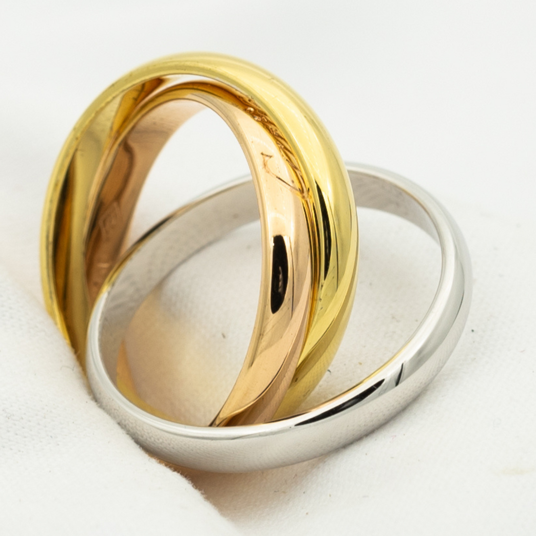 [Elara jewelsry ]TRINITY RING GOLD PINK GOLD SILVER