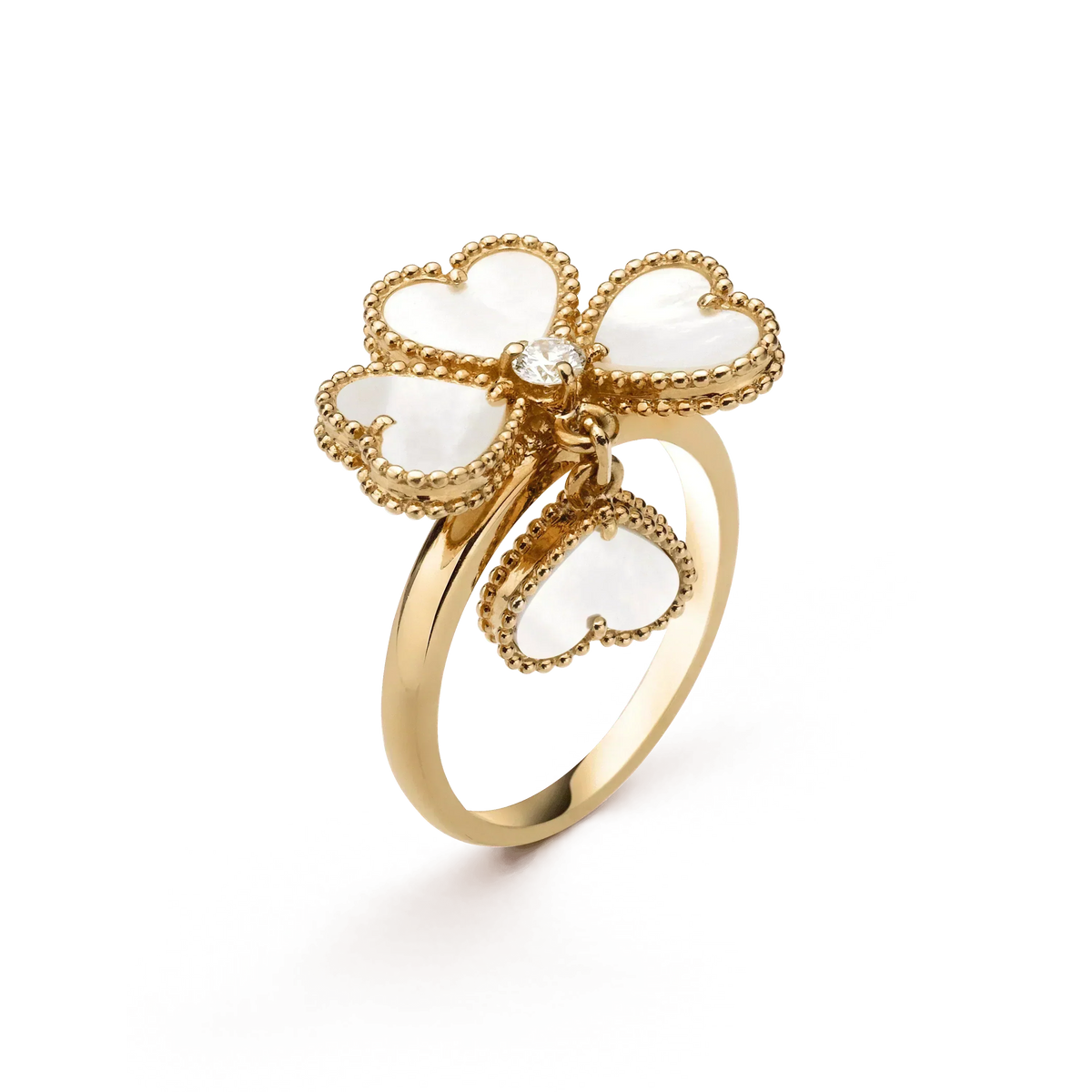 [Elara jewelsry ]SWEET CLOVER WHITE MOP RING