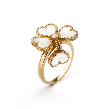 [Elara jewelsry ]SWEET CLOVER WHITE MOP RING