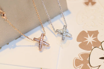 [Elara jewelsry ]JEUX DE DIAMOND NECKLACE
