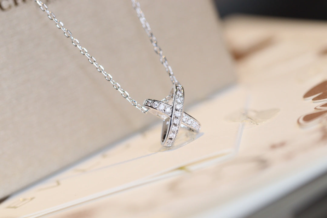 [Elara jewelsry ]JEUX DE DIAMOND NECKLACE