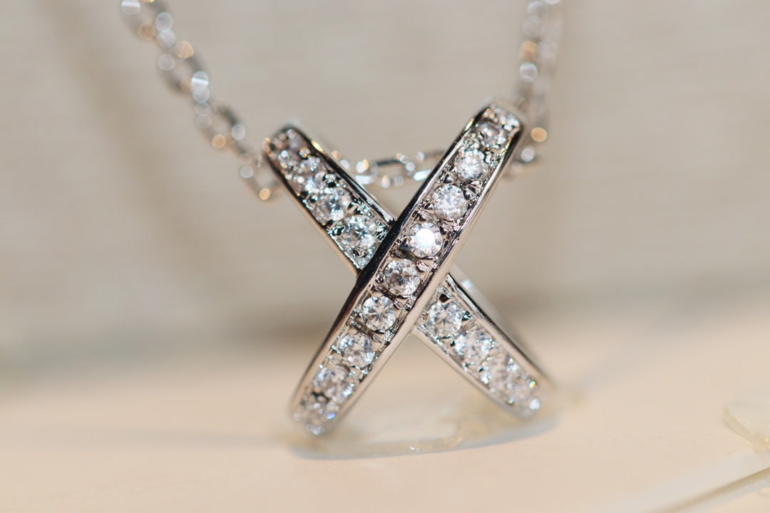 [Elara jewelsry ]JEUX DE DIAMOND NECKLACE