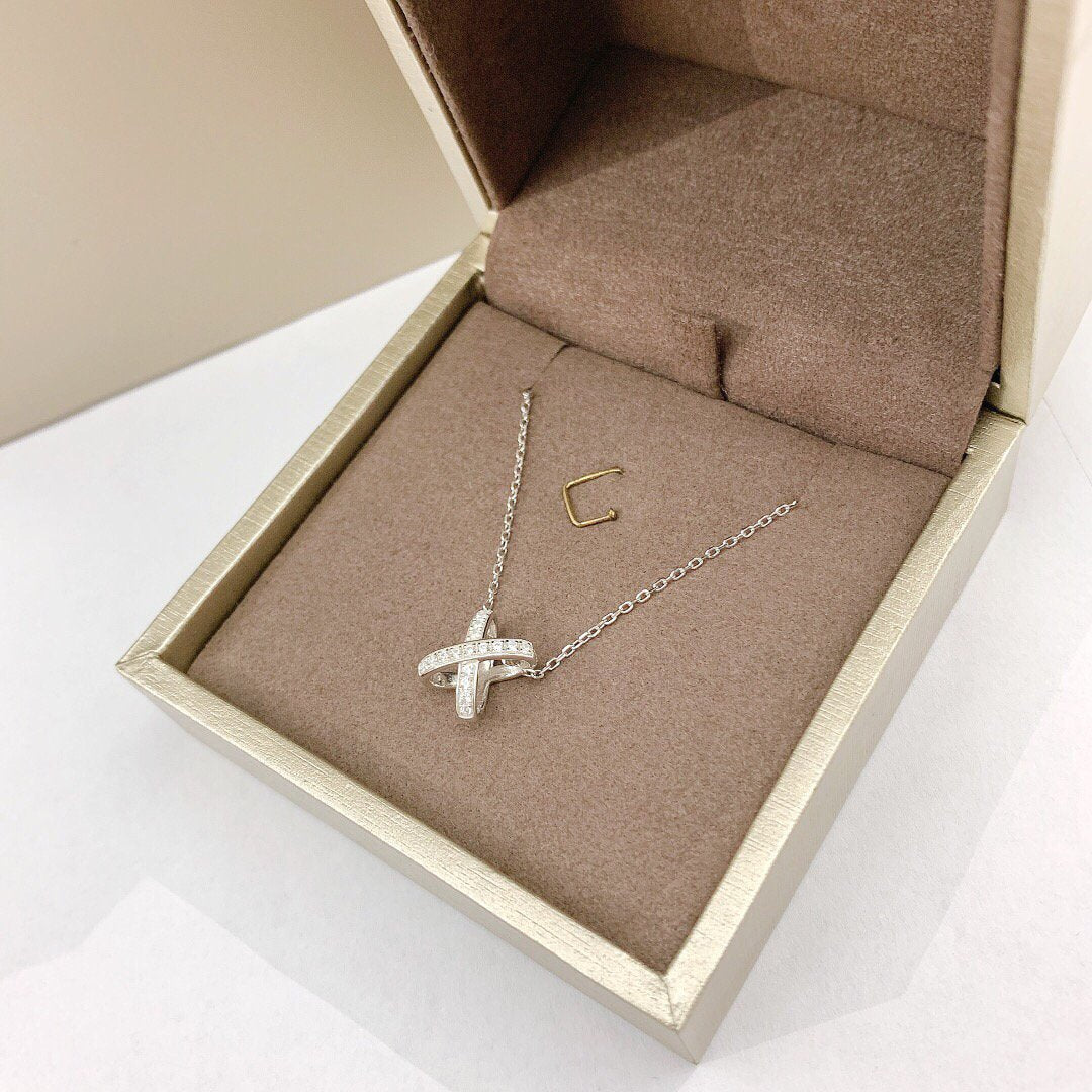 [Elara jewelsry ]JEUX DE DIAMOND NECKLACE
