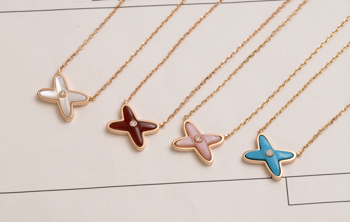 [Elara jewelsry ]JEUX DE NECKLACE 1 DIAMOND