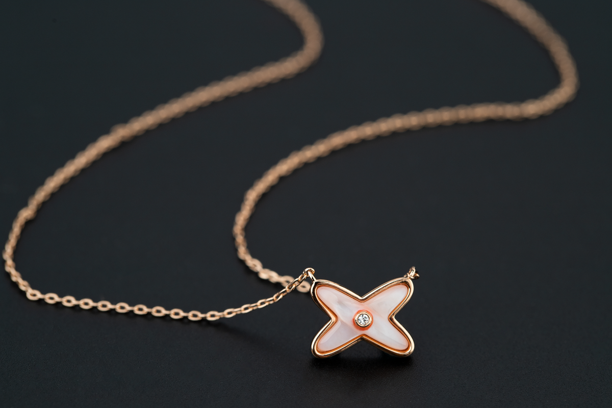 [Elara jewelsry ]JEUX DE NECKLACE 1 DIAMOND