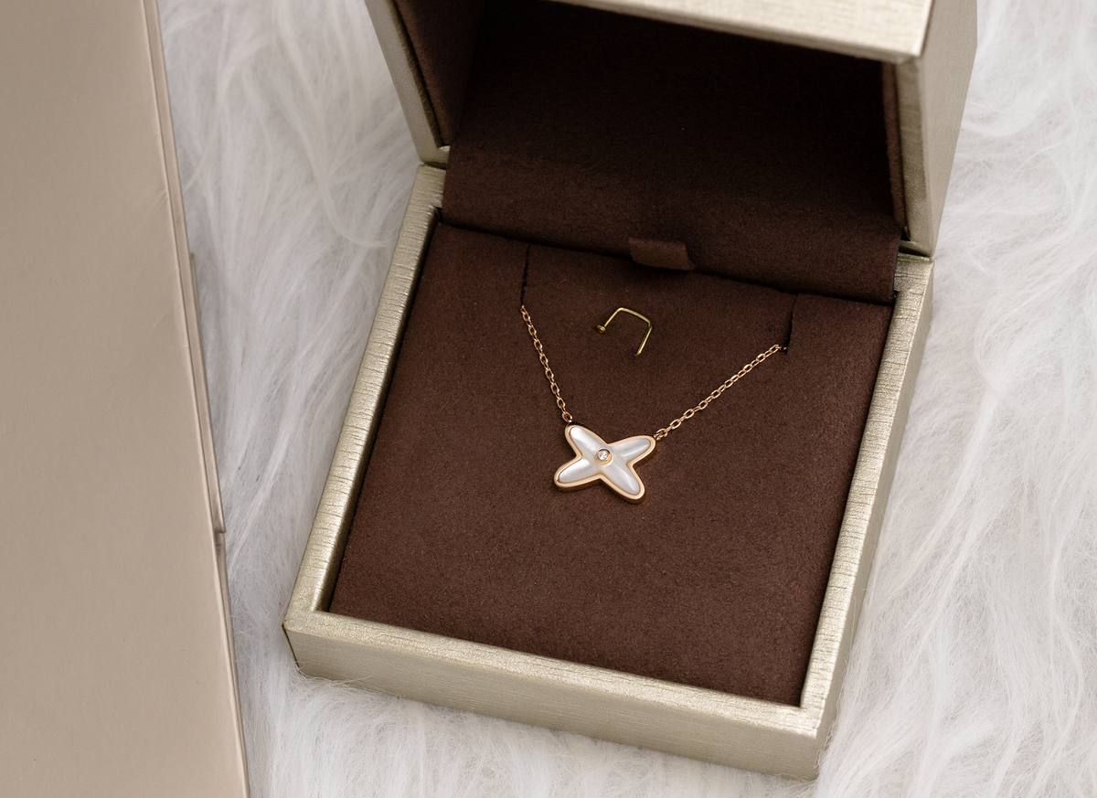 [Elara jewelsry ]JEUX DE NECKLACE 1 DIAMOND
