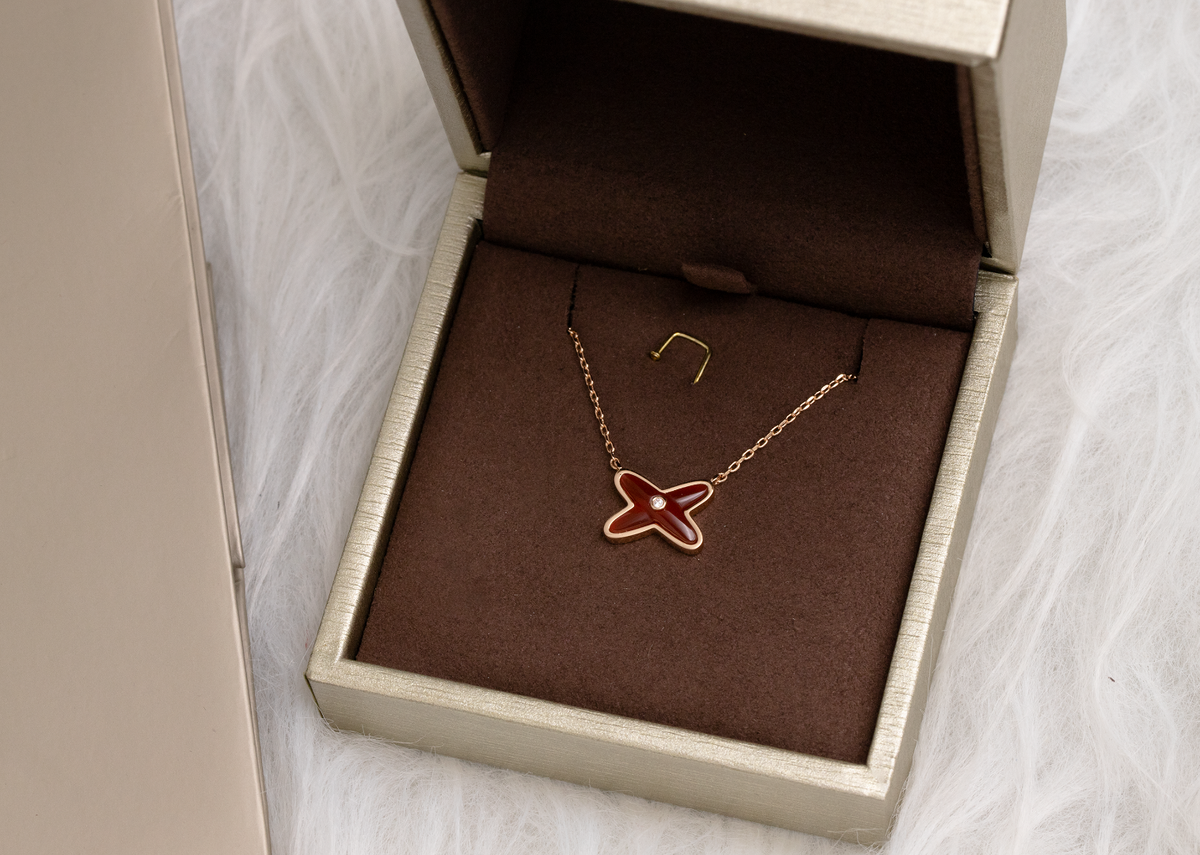 [Elara jewelsry ]JEUX DE NECKLACE 1 DIAMOND