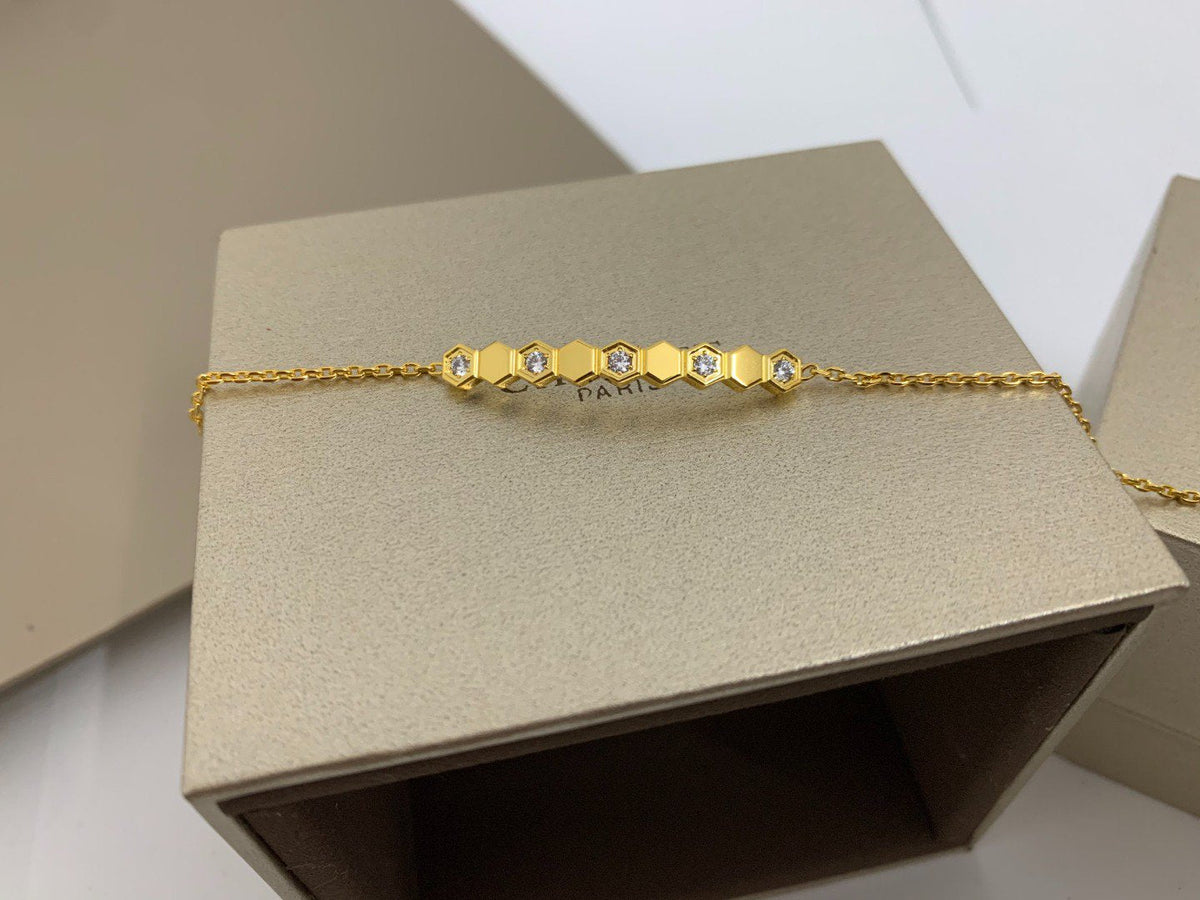 [Elara jewelsry ]BEE LOVE BRACELET DIAMOND