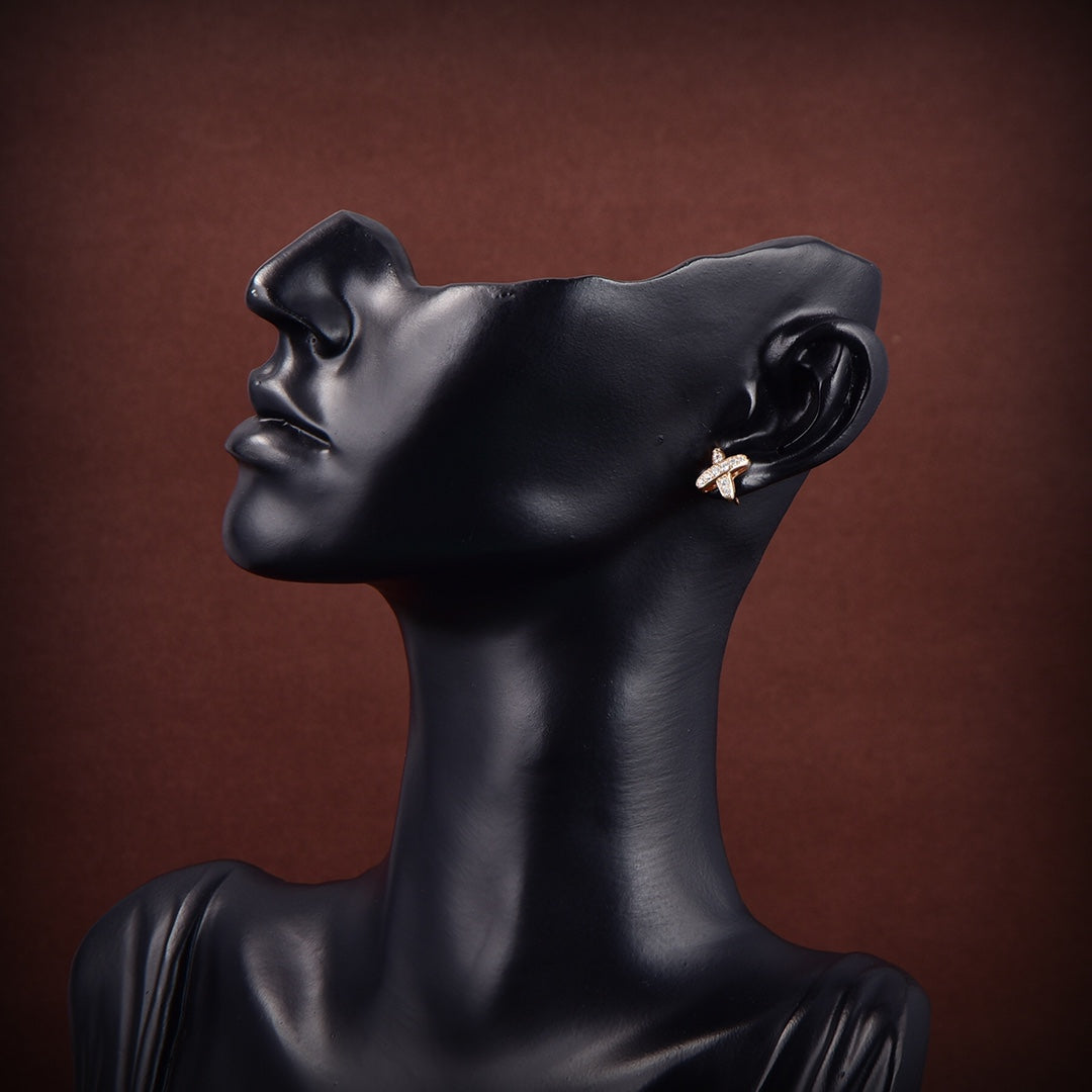 [Elara jewelsry ]JEUX DE GOLD DIAMOND EARRINGS
