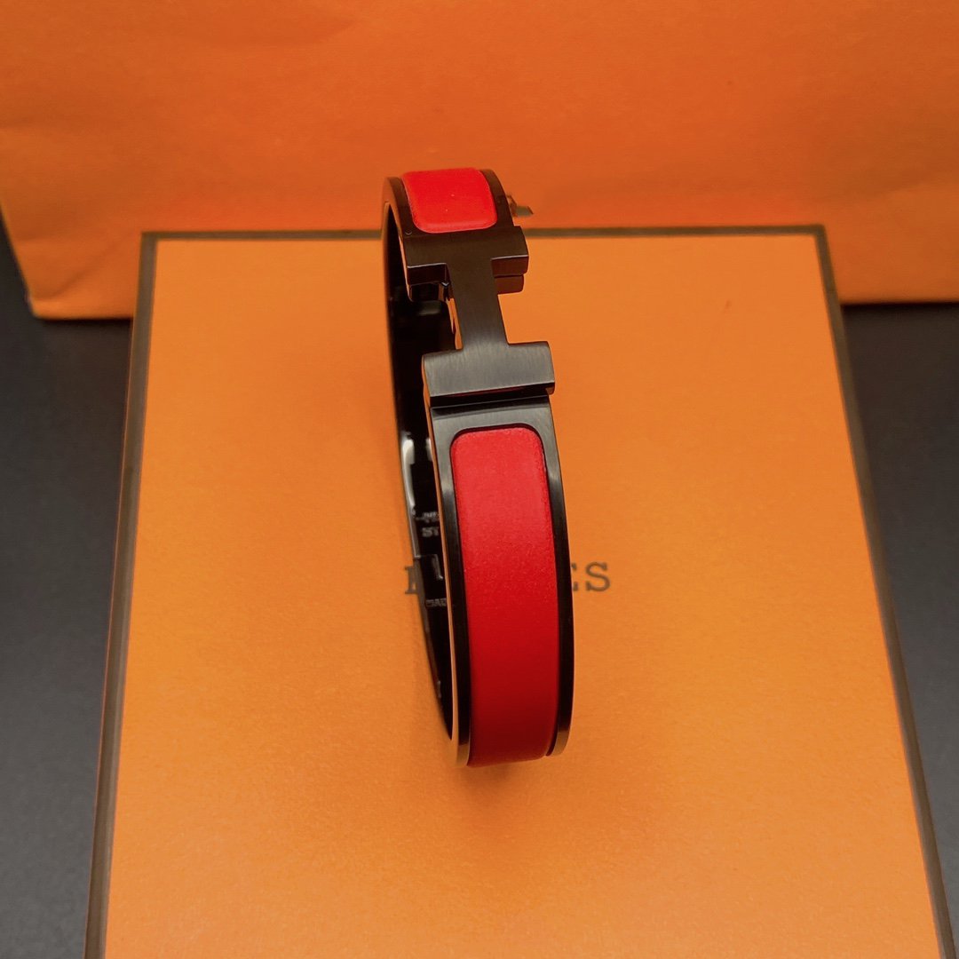 [Elara jewelsry ]CLIC HM SO BLACK RED BRACELET