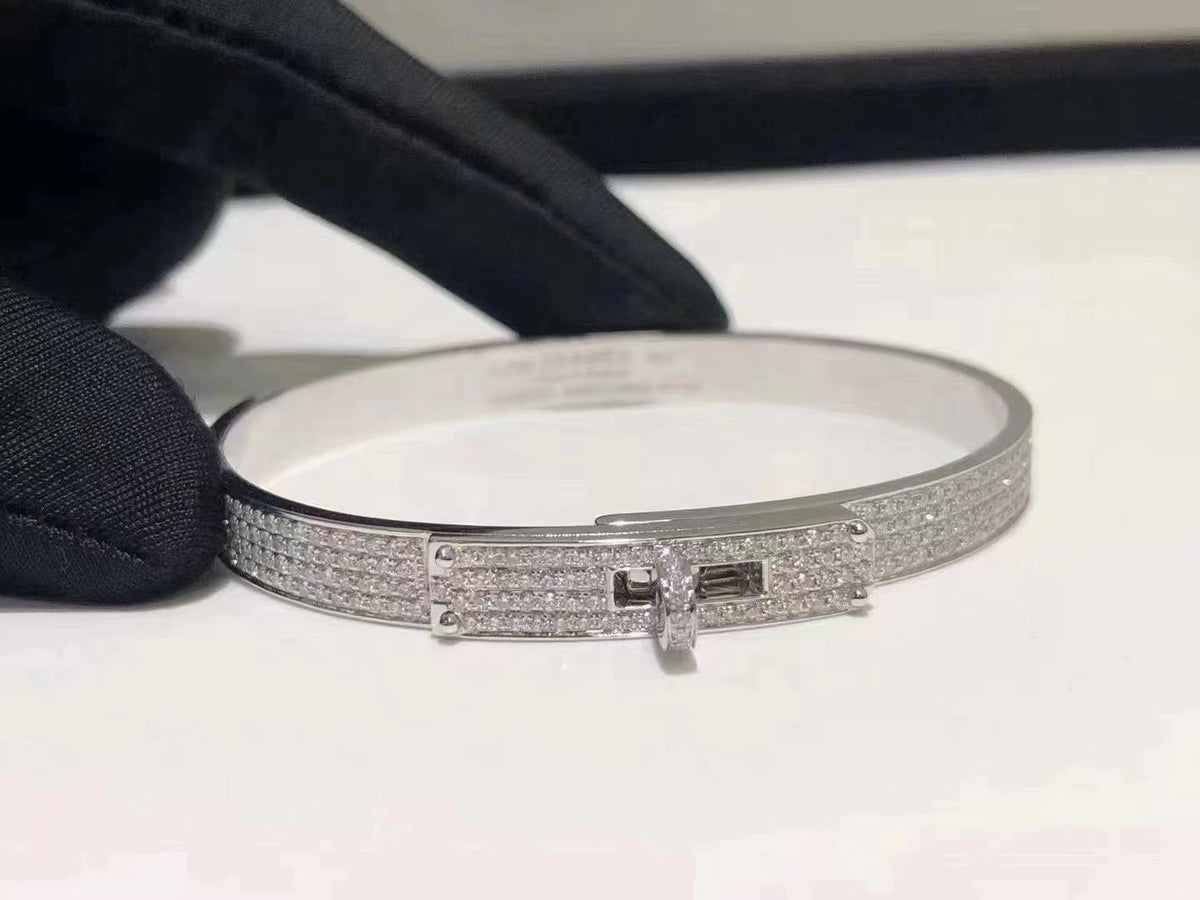 [Elara jewelsry ]HM KELLY BRACELET IN SILVER AND FULL PAVE DIAMOND
