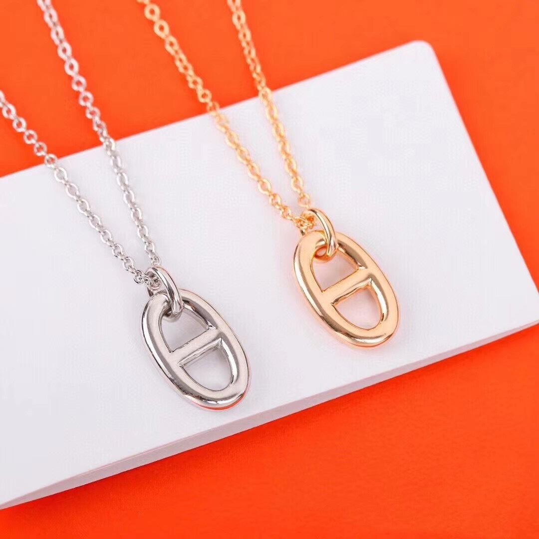 [Elara jewelsry ]HM PIG NOSE NECKLACE