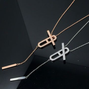 [Elara jewelsry ]HM NECKLACE PLATINUM ROSE GOLD DIAMOND