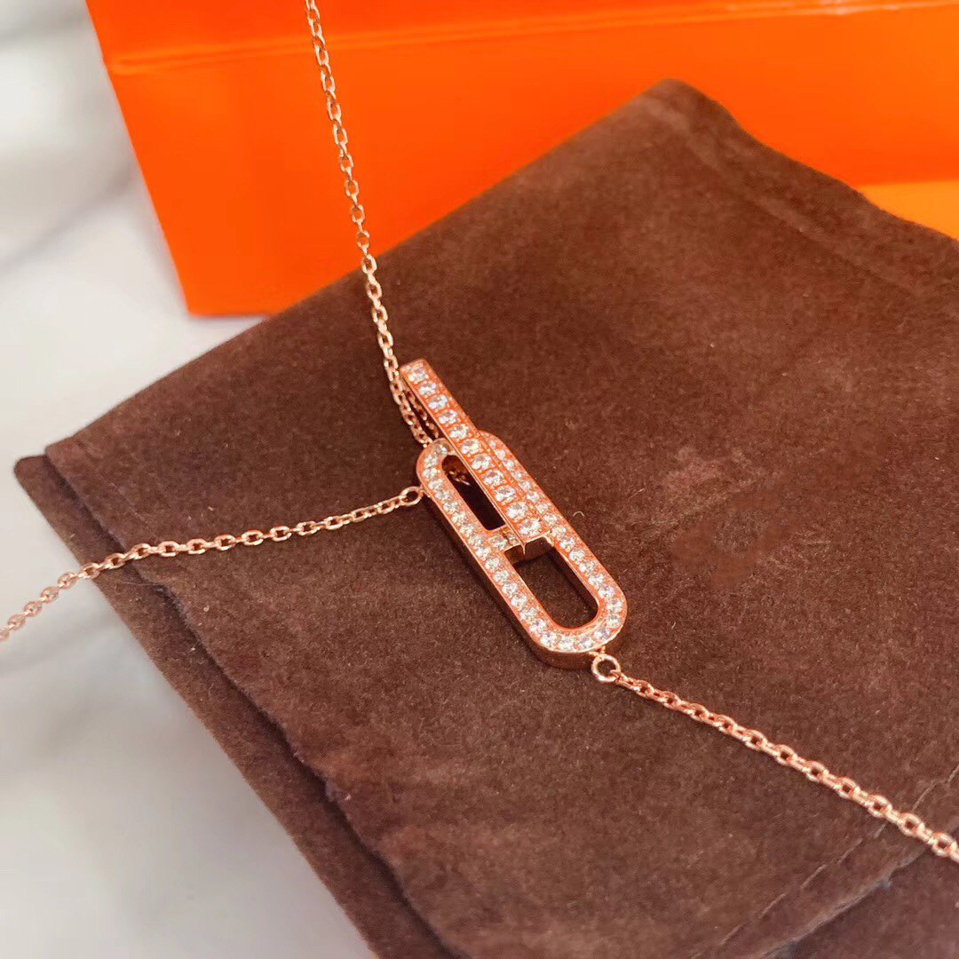[Elara jewelsry ]HM NECKLACE PLATINUM ROSE GOLD DIAMOND