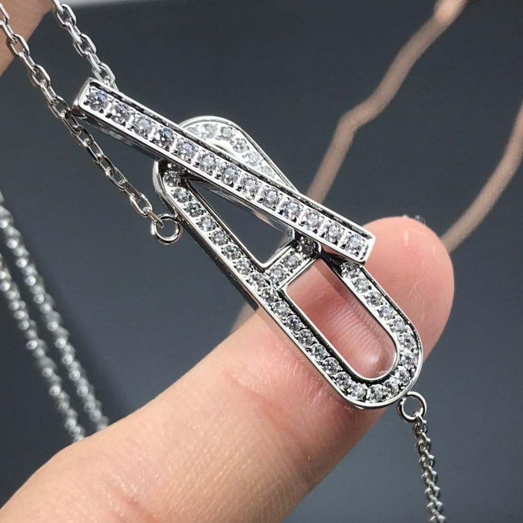 [Elara jewelsry ]HM NECKLACE PLATINUM ROSE GOLD DIAMOND