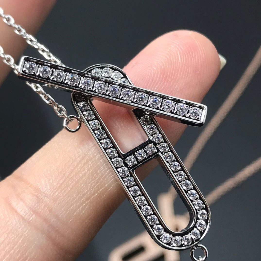 [Elara jewelsry ]HM NECKLACE PLATINUM ROSE GOLD DIAMOND